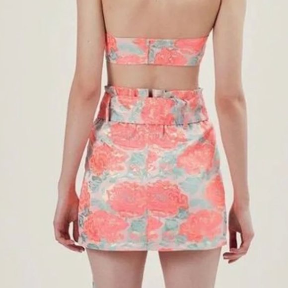 For Love & Lemons Jackpot Mini Skirt Size XS Revolve - Picture 6 of 11